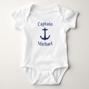 Body Capitaine Baby Nautical Blue Marine Ancre