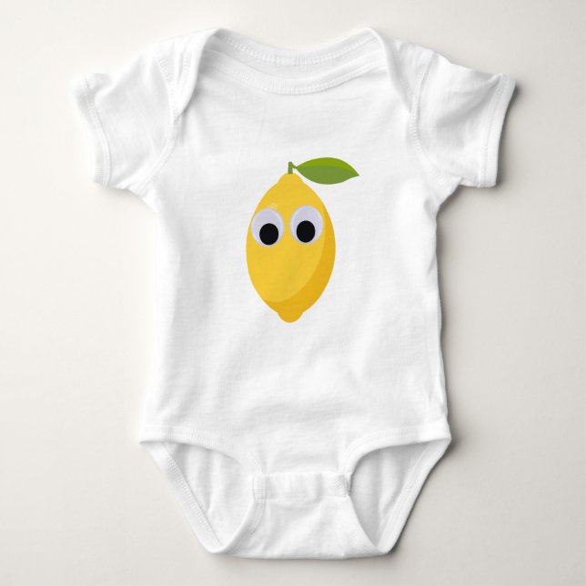 Body Caractère de citron, fruit doux aux yeux de googne (Devant)