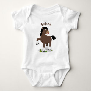 Body Caricature de cheval de trait de Cute Clydesdale