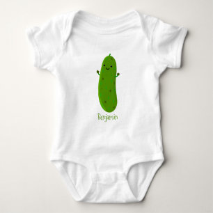 Body Caricature de cornichon joyeux personnalisée