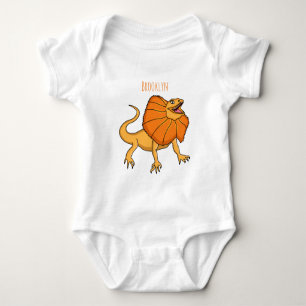 Body Caricature de lézard à col frisé orange