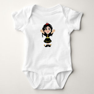 Body Caricature de petite fille très heureuse