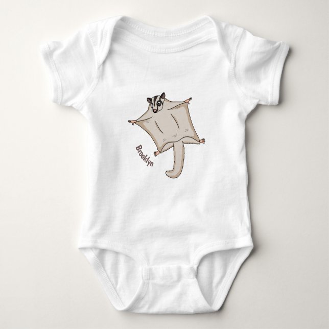 Body Caricature de planeur de sucre volant mignon (Devant)