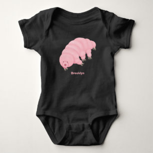 Body Caricature d'ours d'eau tardigrade rose mignon