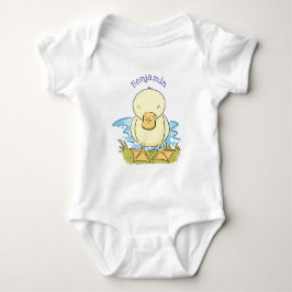 Body Caricature jaune mignon pour canard bébé