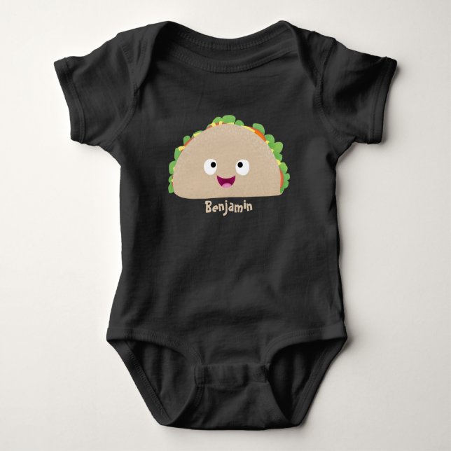 Body Caricature joli sourire taco dessin animé (Devant)