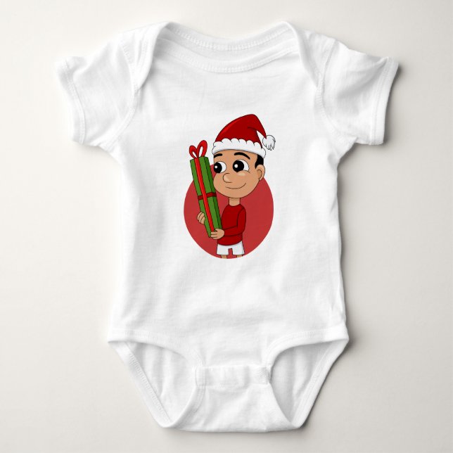 Body Caricature pour bébé de Noël (Devant)