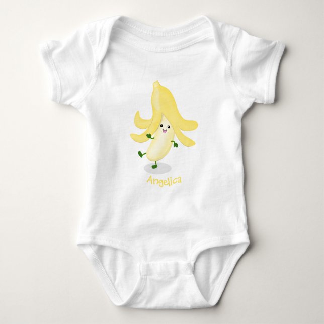 Body Caricature sur la banane de Cute kawaii (Devant)