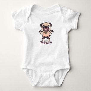Body Carlin Gains Baby T-Shirt - Carlin mignon et drôle