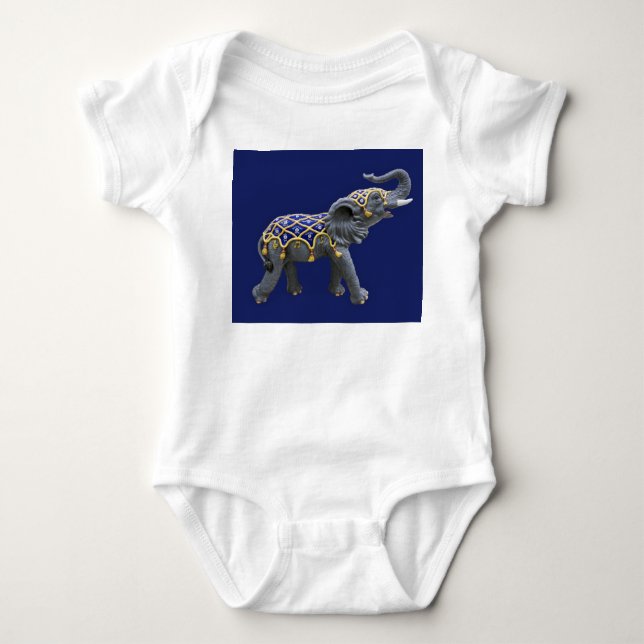 Body Carousel Animal Elephant Photo Baby Shirt (Devant)