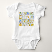Carré Motif Sicilienne Lemons Watercolor