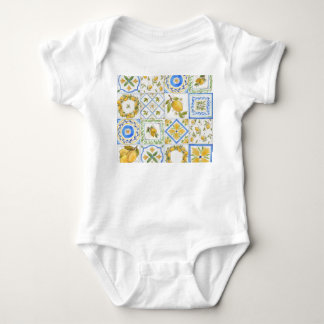 Body Carré Motif Sicilienne Lemons Watercolor