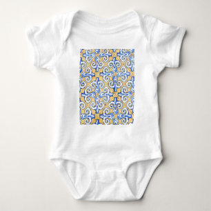 Body Carreaux espagnols - Azulejo Bleu, Jaune et Blanc