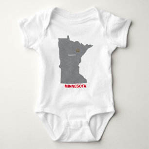 Body Carte personnalisée de ville natale du MINNESOTA