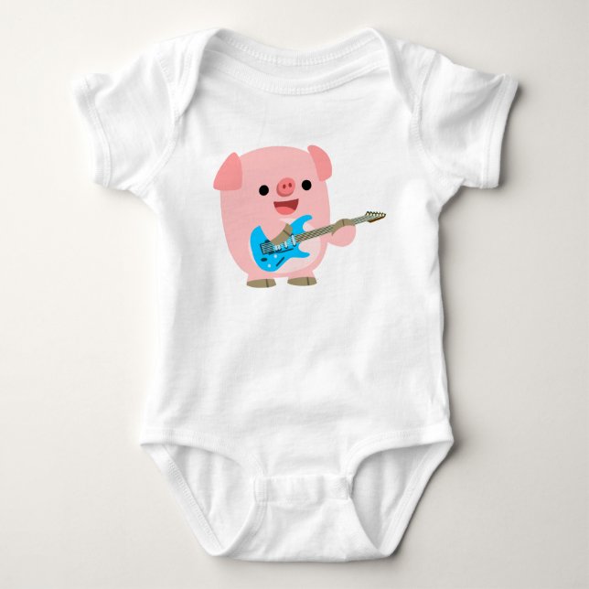 Body Cartoon Cochon Vêtements pour bébés (Devant)