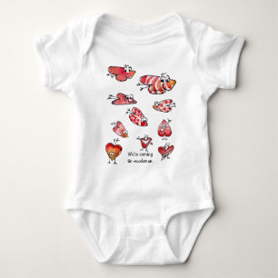 Body Cartoon mignon Coeurs d'amour Baby
