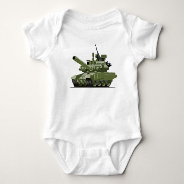 Body Cartoon modern armored tank (Devant)