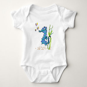 Body Cartoon Seahorse Cute
