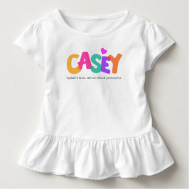 Body Casey nom signifiant filles lettres bulles vêtemen