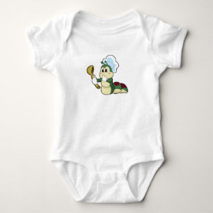 Body Caterpillar en chef avec cuillère en bois