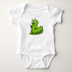 Body Caterpillar Nerd avec lunettes et livre