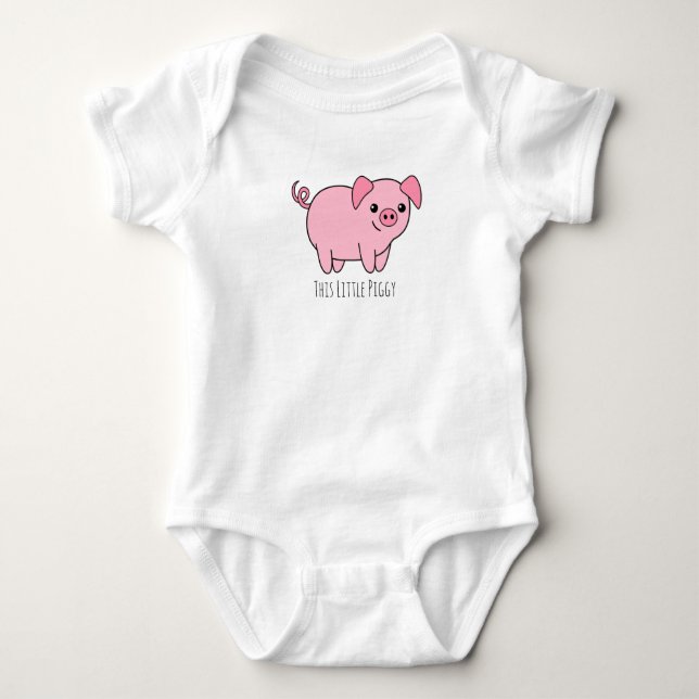 Body Ce BodySuit Petit Cochon Bébé (Devant)