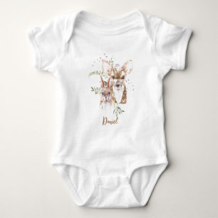 Body Cerf et lapin Floral Corps bébéCostume