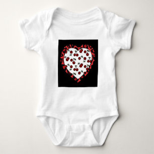 Body Cerises RAB Imprimé Léopard Cœur Rockabilly