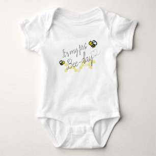 Body C'est mon 1er jour d'abeille premier anniversaire