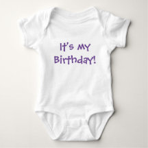 C'est mon anniversaire ! Texte mauve personnalisab