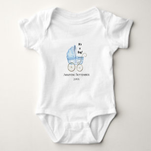 Body C'est un garçon ! Bébé bleu Faire-part de grossess