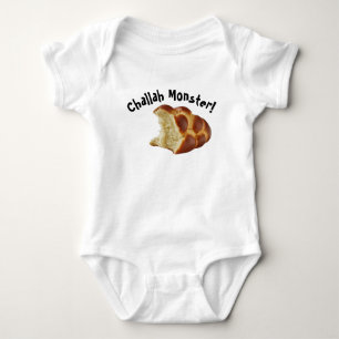 Body Challah Monster Shabbat Baby Bodysuit