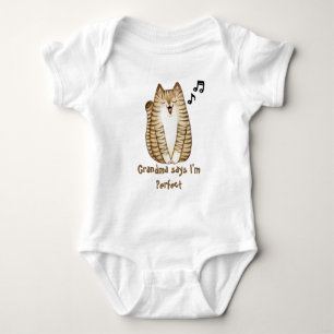 Body Chant drôle Chat Kitten Grand-mère dit que je suis