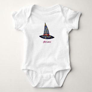 Body Chapeau de sorcière noir, étoiles T-shirt Hallowee