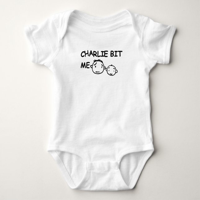 Body CHARLIE M'A MORDU geek ringard drôle de youtube de (Devant)