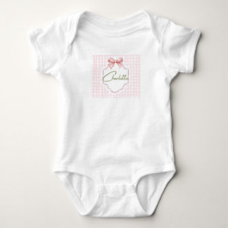 Body Charlotte Nœud Rose Personnalisé & Impression Ging