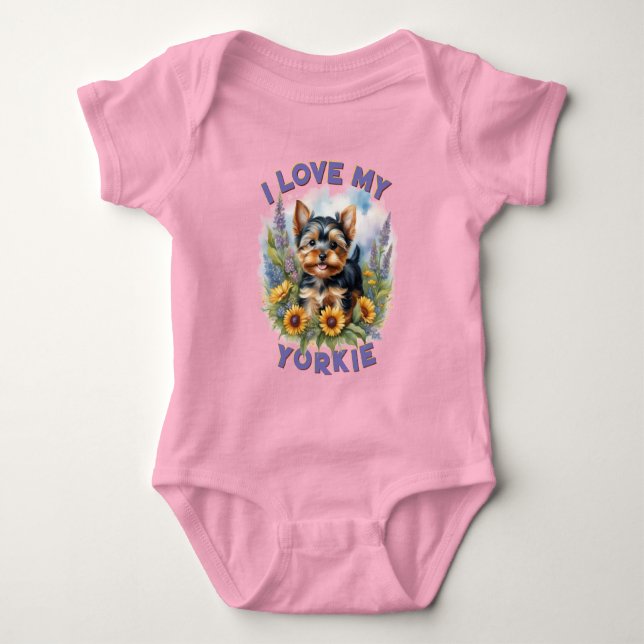 Body Charmante Yorkie Meadow - Bébé délice (Devant)