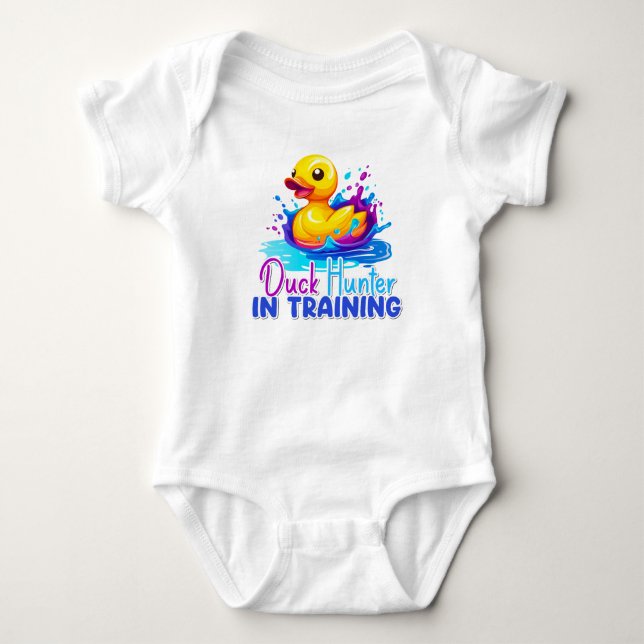 Body Chasseur de canard en formation Baby-Shirt (Devant)