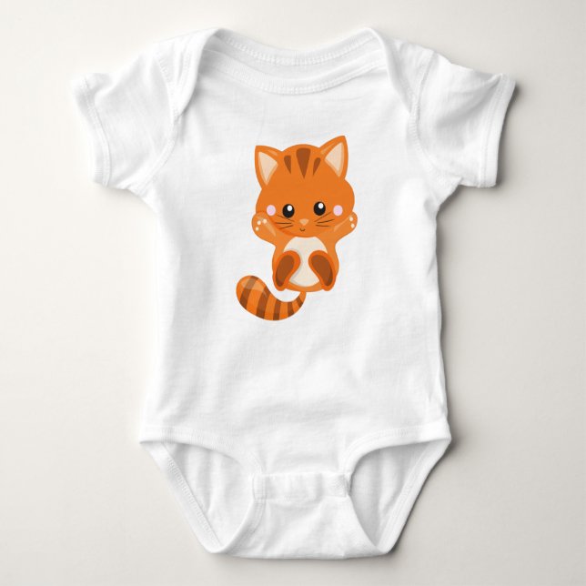 Body Chat mignonne, Chat orange, Petit Chat, Kitty, Kit (Devant)
