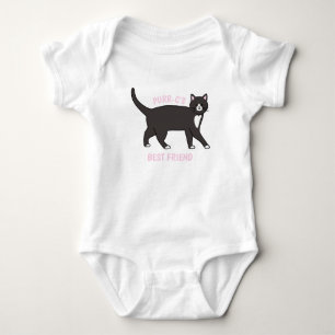 Body Chat noir et blanc Tuxedo meilleur ami