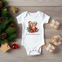 Body Chatons de Noël de bébé pour la première fois Boul