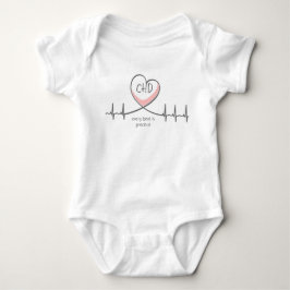 Body CHD EKG Heart Warrior Baby Jersey Bodysuit