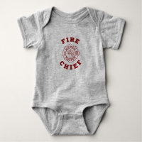 Chef des pompiers de combinaison de bébé