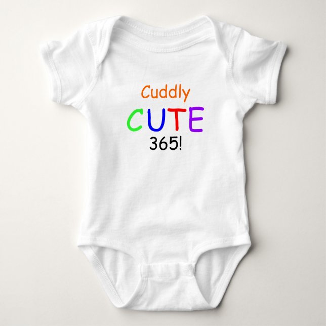 Body Chemise bébé 365 colorée et mignonne (Devant)