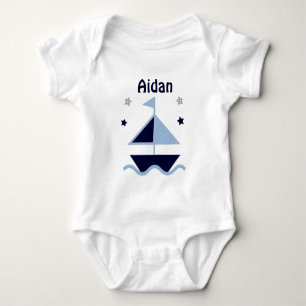 Body Chemise bébé personnalisée "Nautique/Voilier/Marin