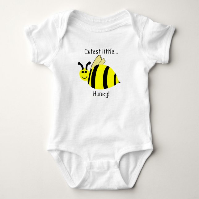 Body Chemise bébé petit miel jaune bosse bee miel (Devant)