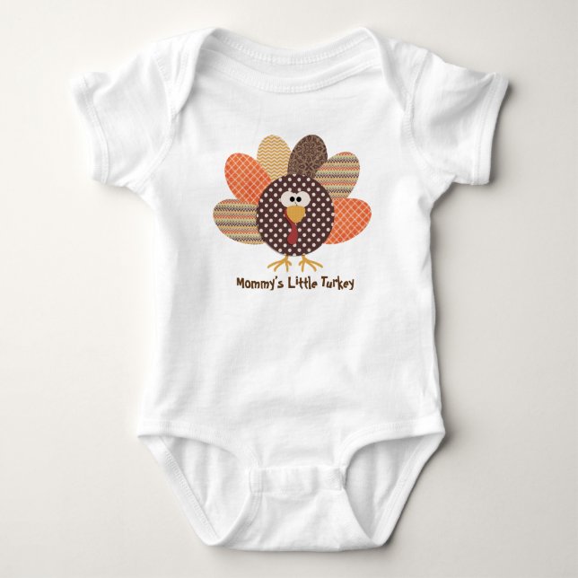 Body Chemise bébé petite Turquie de maman (Devant)