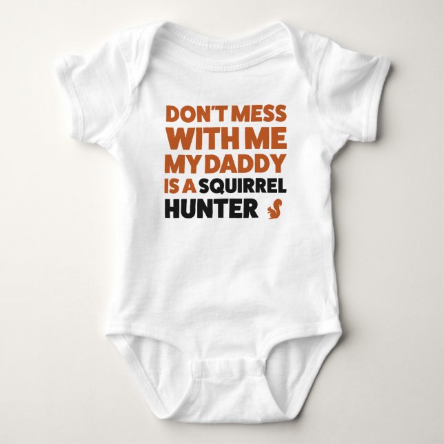 Body Chemise Bodysuit Jersey Chasse d'écureuil pour béb (Devant)