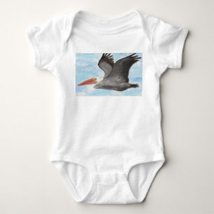 Body Chemise Brown de bébé de pélican