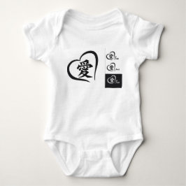 BODY CHEMISE DE CORPS DU JERSEY DE BÉBÉ AVEC AMOUR